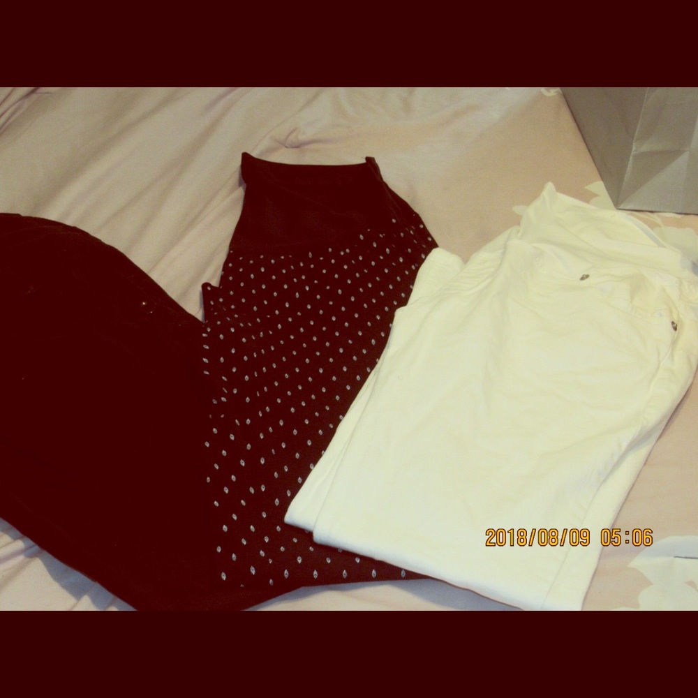 Maternity pants bundled